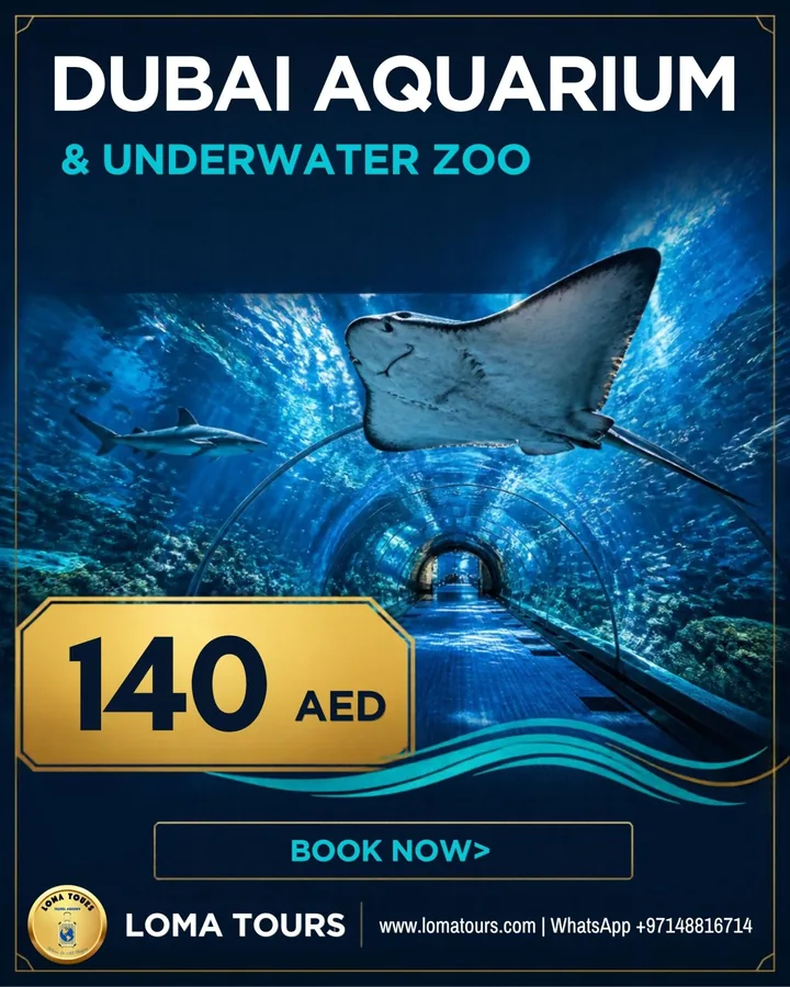 Dubai Aquarium & Underwater Zoo - Loma Tours